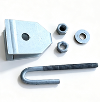 Plaque de fixation de type QJ avec crochet pour câble à fibres optiques ADSS, résistante à l'usure, pour suspension décalée, matériel de support de charge