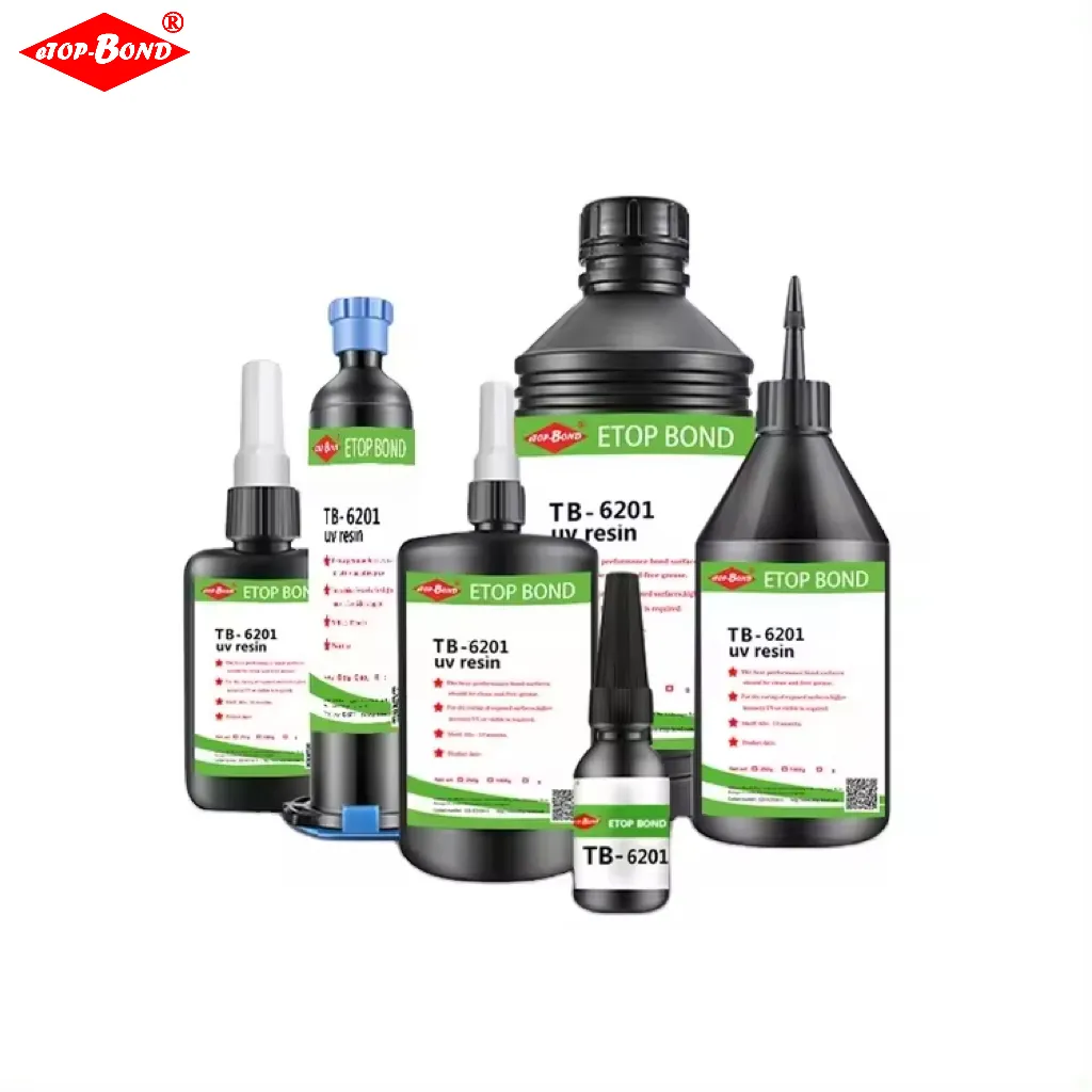 Brand customize high viscosity fast curing glass to iron metal glue UV glue for tempered glass bonding