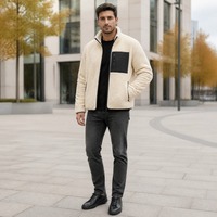 Veste en polaire sherpa pour homme, fausse fourrure, chaude, pour l'hiver, logo personnalisé, fournisseur direct d'usine OEM