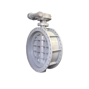 Vanne papillon manuelle à triple décalage en acier moulé DN2000 à grand diamètre avec siège métallique, conformité GOST, fournie par l'usine, livraison gratuite - Product Image 3