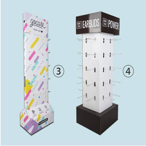 超市商店纸板支架展示架圣诞礼品促销展示架 - Product Image 6