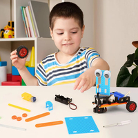 Kits de construction de robots en plastique en gros, petits ensembles de bricolage pour créateurs, jouets éducatifs pour cadeaux d'anniversaire