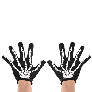 Guantes de esqueleto de Halloween para adultos Accesorios de disfraces de Halloween Cosplay de dedo completo - Product Image 2
