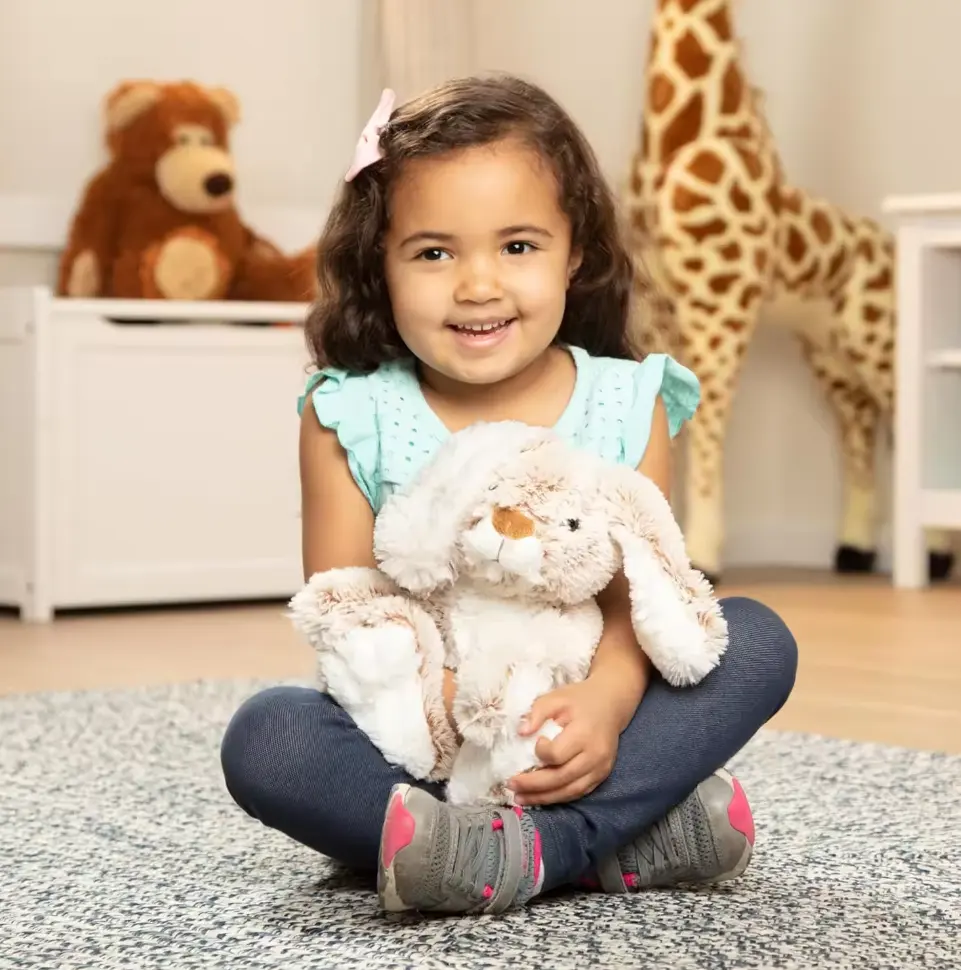 Lapin en peluche souple et personnalisé Lapin Animal Toys Mignon Lapin Poupées en peluche Jouets pour les enfants Cadeaux d'anniversaire