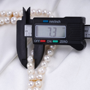 Collana di perle Vintage Zhuji collana di perle d'acqua dolce classica da donna catena di clavicola da donna accessori per gioielli - Product Image 6