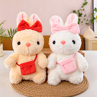 Jouets en peluche personnalisés pour machines à grue, en tissu peluche à poils courts, conception légère et souple, 8 pouces, pour l'approvisionnement des centres de trampoline