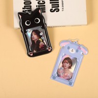 Tempat Kartu Foto Kpop Logo Kustom Cetak Sablon Sutra Tahan Lama Kotak PVC Ringan Fleksibel Plastik Kunci