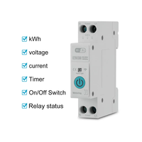 Interrupteur intelligent Wi-Fi réglable Tuya Smart Life 1-63A avec minuterie et protection contre les surcharges