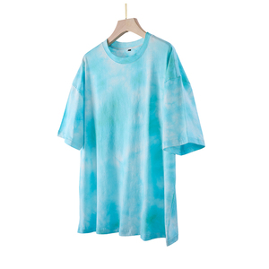TKAN 121 coton vierge Street Wear Vintage t-shirt personnalisé imprimé Logo t-shirt surdimensionné poids lourd col rond plaine homme T-shirts - Product Image 1