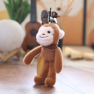 Lindo pequeño mono de piernas largas colgante juguete de peluche Scavenger bufanda muñeca bolsa accesorio llavero muñeca figurita juguetes de <span class=keywords><strong>animales</strong></span> de peluche - Product Image 5