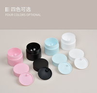 Pot en plastique PP vide pour emballage cosmétique, crème pour le visage, blanc, rose, bleu, noir, 5 ml, 15 ml, 20 ml, 30 ml, 50 ml