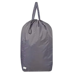Travel Laundry Bag Dobrado Design com Cordão Mochila Estilo Cesta de lavanderia Grande Heavy-duty Nylon Tamanho L (35*35*70cm *)