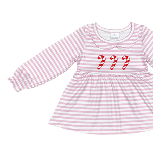 ชุดเดรสเด็กสไตล์บูติกสำหรับเด็กผู้หญิงชุดปักลายใบฟักทอง - Product Image 5