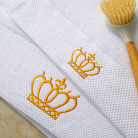 Wholesale Luxury Towels Set 100% Cotton White Thick Bath Hand Face Towel Custom Embroidery Logo Customizable Hotel Towel Low Moq
