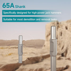 DZ 17X5 Pouces DIY Grade Tige Ronde Creuser Bêche Ciseau 65A Pelle Carrée En Acier <span class=keywords><strong>pour</strong></span> Jardinage Béton et <span class=keywords><strong>Sable</strong></span> - Product Image 3