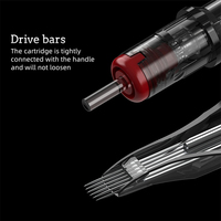 20 aiguilles de tatouage originales mixtes (acier inoxydable) pour machines à cartouche - Tuffking TNC-005