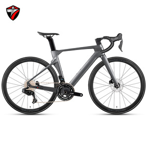 <span class=keywords><strong>Vélo</strong></span> de route rigide en fibre de carbone 24 vitesses 12 vitesses Freins à disque hydrauliques sans fil WheelTop Roues en aluminium Léger Plat - Product Image 3