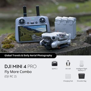 Drone RC Original Mini 4 Pro Fly More Combo Expert avec capteur CMOS 1/1.3'', prise de vue verticale 4K/60fps HDR, transmission sur 20 km - Product Image 5