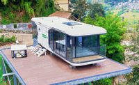 Solutions de vie hors réseau pour maisons contemporaines préfabriquées à capsule à énergie solaire pour parc, hôtel, atelier, entrepôt, N38