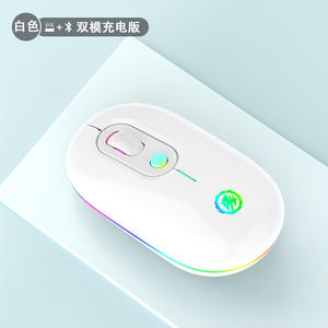 Nuevo ratón inalámbrico adecuado para Huawei para Apple para <span class=keywords><strong>Xiaomi</strong></span> Girls recargable silencioso diente azul ratón inalámbrico de modo Dual - Product Image 5