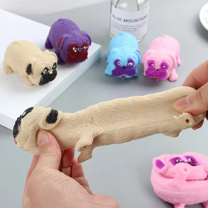 Juguete Sensorial Elástico de TPR para Amantes de los Perros, Relleno de Arena de Perlas Trituradas, para Perros Haba - Product Image 3