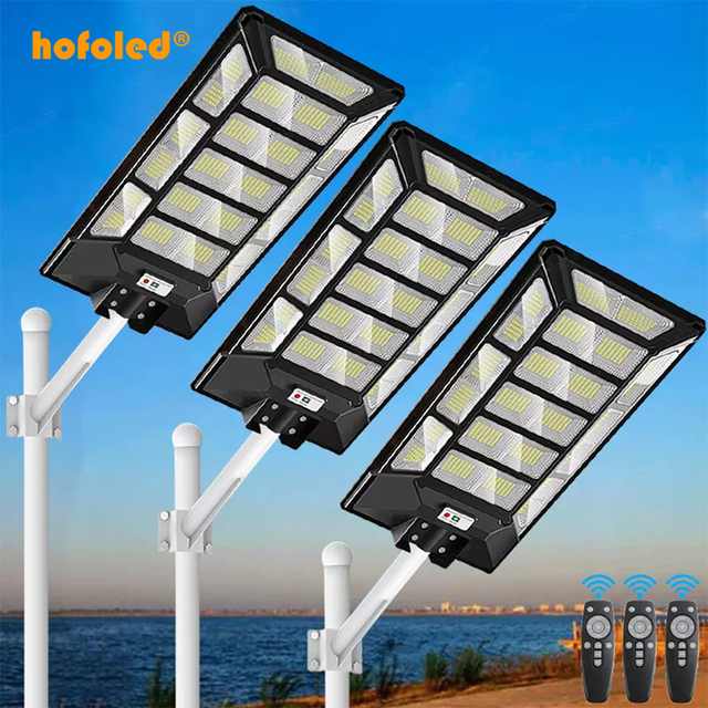 High Brightness 2000W 3000W Solar Lamp Dusk to Dawn All in One Solar Power Sensor Waterproof IP65 Outdoor LED Solar Street Light
