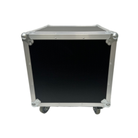 Rak Amplifier 10U Custom OEM/ODM dengan Roda, Flight Case, Tahan Air IP67, Garansi 3 Tahun, Pintu Depan/Belakang yang Dapat Disatukan