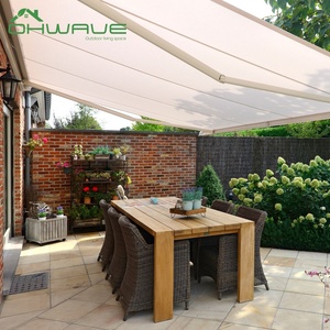 Tùy chỉnh nhôm Led ánh sáng có thể thu vào mái hiên PVC không thấm nước dù để che nắng nhỏ cơ giới mưa mái hiên tán - Product Image 3