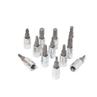 46 PCS 1/4 "DR Kit de douilles Torx pour réparation automobile Jeu d'outils manuels Clé à cliquet métrique magnétique Jeu de douilles Herramientas