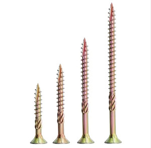 Vàng mạ kẽm gân CS đầu kurl <span class=keywords><strong>Shank</strong></span> ván vít loại sắc nét 17 điểm cắt - Product Image 6