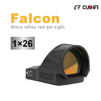 Cuinfi 1x26 Résistance aux chocs 1500g Étanche IPx7 Détection de mouvement Réveil automatique Viseur point rouge tactique