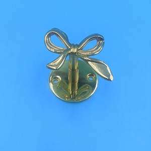 Gancho de pared de aleación de zinc, dorado, redondo, para llaves, para puertas y paredes - Product Image 3