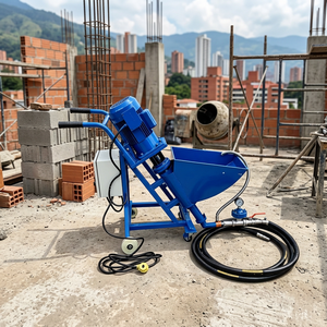 Bétonnière monophasée 220V, moteur 1,1KW, 5L/min, pression maximale 25 bars, injection efficace de boues pour la construction - Product Image 1