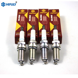 Hifuly Auto Cars Double Iridium Bougies d'allumage 12290-RBJ-003 <span class=keywords><strong>6176</strong></span> pour 2010-2011 Honda Insight DILFR6F11G - Product Image 5