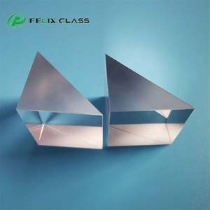 Prismas Triangulares Pulidos de Tres Superficies Hechos a Medida FELIX, Prisma de Vidrio de Sílice Fundida K9 - Product Image 1