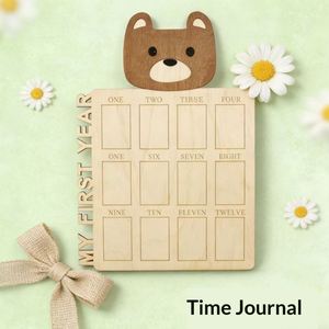 Cadre photo personnalisé pour bébé en gros « Mon Premier Anniversaire » – Cadre en bois pour étapes importantes, cadeau de naissance idéal pour les nouveaux parents - Product Image 3