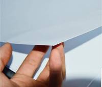 Feuille de carte PVC blanche taille 20*320 cm 0.15 + 0.48 + 0.15 stratification 0.76mm impression UV directe d'usine pour carte d'identité et identification