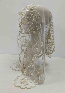 <span class=keywords><strong>Velo</strong></span> da Sposa di Alta Qualità con Applicazioni in Pizzo Francese, Mantella Ricamata per Cerimonie in Chiesa, <span class=keywords><strong>Velo</strong></span> Hijab - Product Image 4