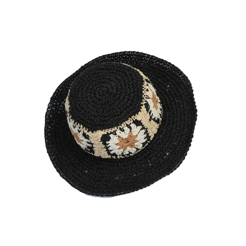 Женская соломенная шляпа-ведро
