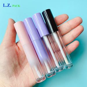 LZ — Mini Tubes à lèvres brillant, noir, violet, rose, 100 pièces, <span class=keywords><strong>prix</strong></span> d'usine, Logo personnalisé, avec boîte et Logo, 3.5ml - Product Image 6