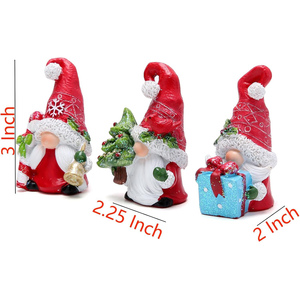Decoración Creativa para el Hogar, Adornos Navideños de Cerámica Pintada con Diseño de Santa Claus y Gnomos para Uso en Interiores - Product Image 2