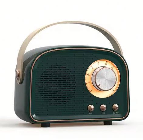 Wholesale Portable Mini Wireless Retro Fashion Design Speaker Loud Sound TF Card FM Radio Rechargeable
