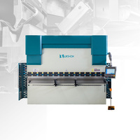 WE67K mesin tekuk atas 160T 4000mm 5 Meter 6 + 1 AS Cnc mesin tekuk rem meja 6000 mm