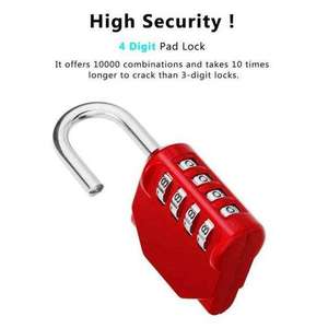 Solution de casier intelligent avec serrure à <span class=keywords><strong>code</strong></span> à <span class=keywords><strong>4</strong></span> chiffres réglable, conçue pour les armoires, les casiers de gym et la protection des valises - Product Image 1