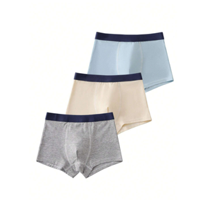 Offre Spéciale garçons sous-vêtements exportation qualité slips couleur unie confortable respirant fabriqué au Vietnam à la mode mignon motif coton - Product Image 4