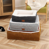 Haustier liefert Memory Foam Hund ortho pä dische Polster bett Cord wasch bar lange liegende Betten Hunde couch Schlafs ofa