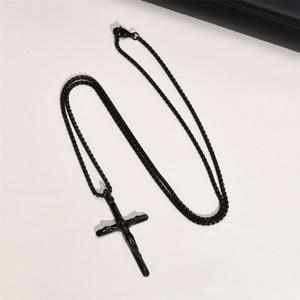 Fashion Fine Religious Jewelry Gold Plated Stainless Steel <b>Cross</b> Pendant Necklace - Product Image 4