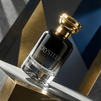 Flacon de parfum en verre de luxe créatif 50 ml à pulvérisation fine, diffuseur à bâtonnets, surface mate, design fendu, avec capuchon pulvérisateur à pompe et finition givrée plate