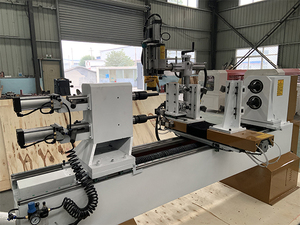 Máy Tiện Gỗ Tự Động Đa Chức Năng Máy Tiện Gỗ <span class=keywords><strong>Cnc</strong></span> Với Chứng Nhận CE - Product Image 2