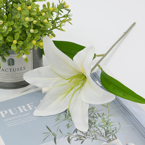 Flor Artificial, Lirio de Seda de Nuevo Diseño, en Oferta, para Decoración de Bodas, Hogar, Jardín, <span class=keywords><strong>Restaurante</strong></span>, Lirio de Tallo Único - Product Image 1